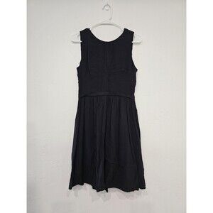 FRNCH Women's Black Morgan Back Lace Trim Fit and Flare Dress NWT Size Small